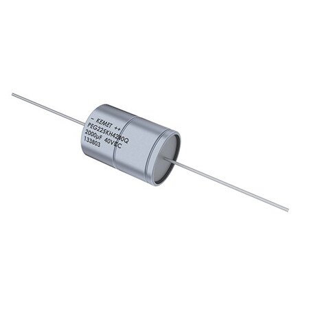 Kemet Aluminum Electrolytic Capacitor, Polarized, Aluminum (Wet), 25V, 20% +Tol, 20% -Tol, 2200Uf,  PEG225HF4220ME1